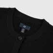 【GAP】女裝 Logo圓領短袖針織衫-黑色(496379)