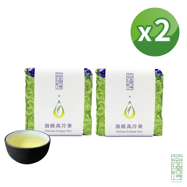 【xiao de tea 茶曉得】何必急冷萃大禹嶺碧綠溪高冷烏龍(75gx2包-型錄品)