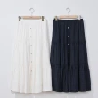 【IENA】質感日本布料蛋糕裙(#4272009 蛋糕裙 白色/深藍色)