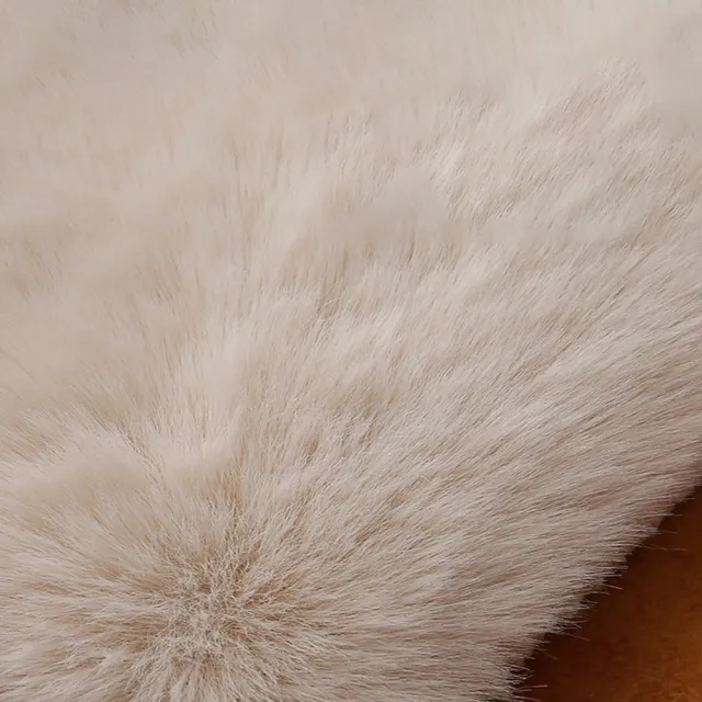 【凡尼塔】輕奢絲滑長毛圓形地毯(120cm 圓形 仿兔毛 長毛 簡約 房間 床邊 臥室 客廳  裝飾 地毯)