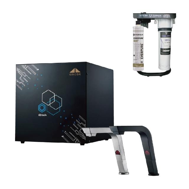 【GUNG DAI 宮黛】GD-SODA配TKB-1000A+BH2全功能智慧氣泡水飲水機(氣泡水機、熱飲機、觸控龍頭、礦物淨水)