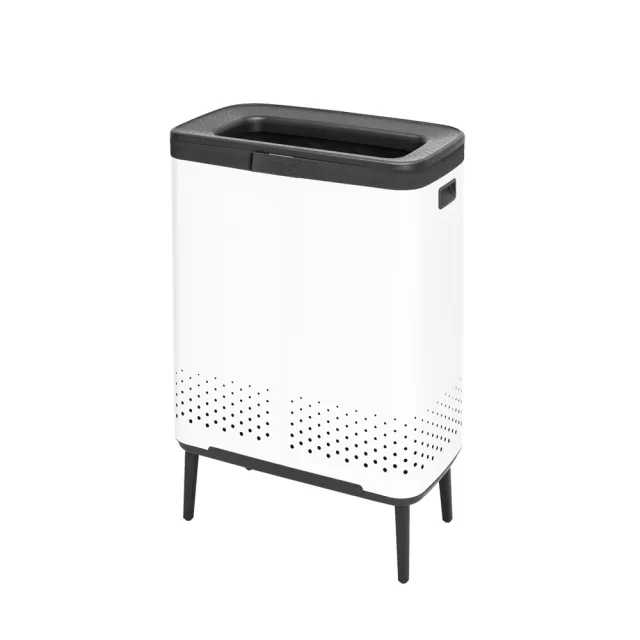 【Brabantia】BO Laundry Bin Hi洗衣桶45L 2分隔(全新款式 純淨白/尊爵黑)