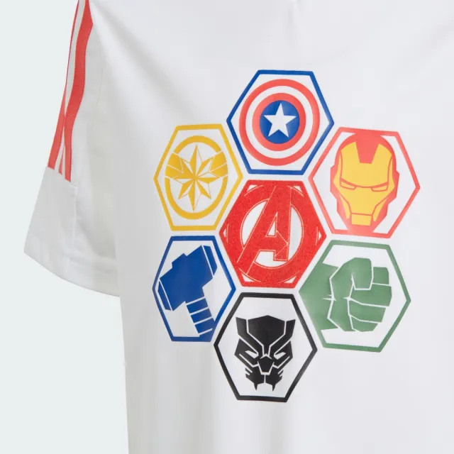 【adidas 官方旗艦】MARVEL AVENGERS 短袖上衣 吸濕排汗 童裝 IN7277