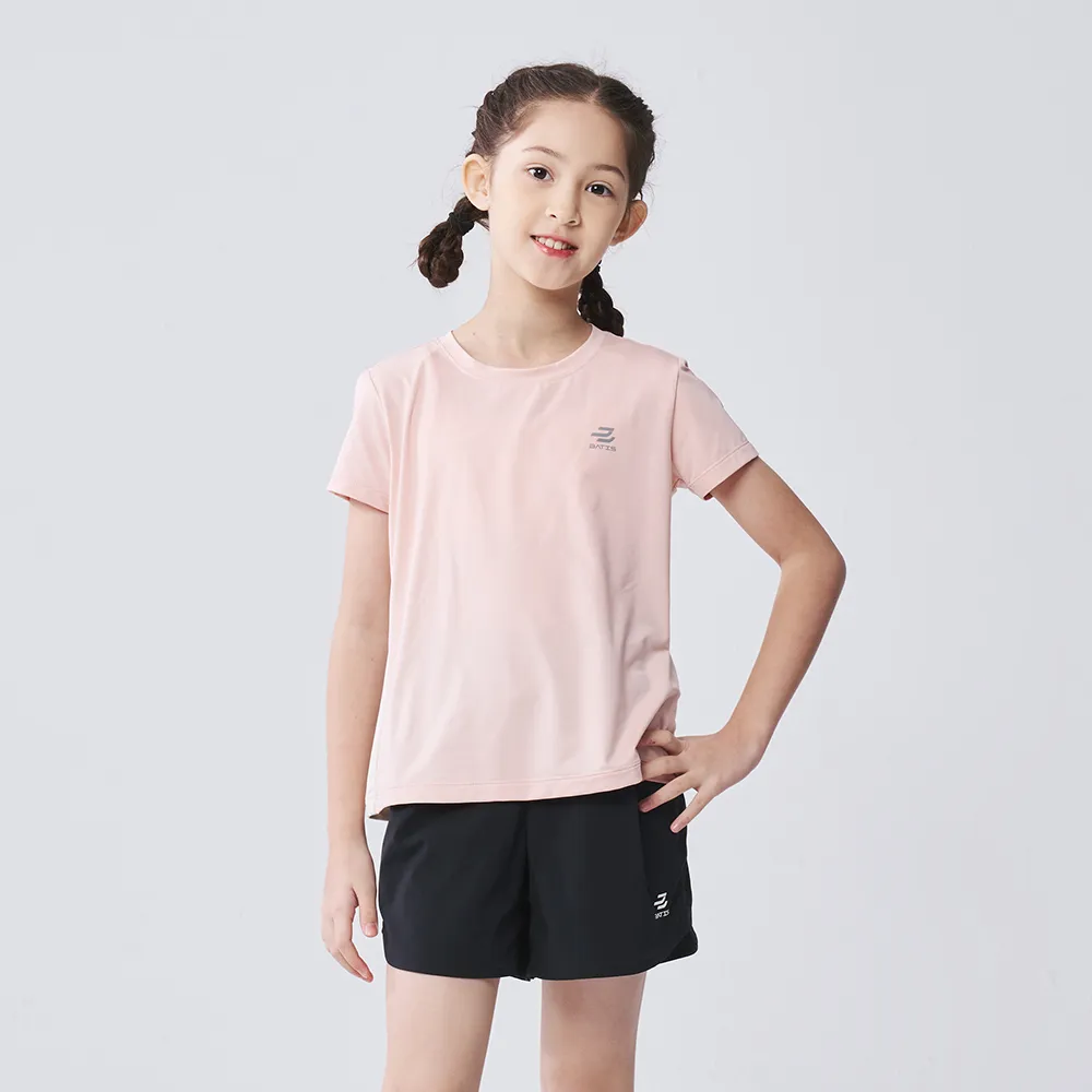 【BATIS 巴帝斯】24SS 女配色機能短T-女童-二色