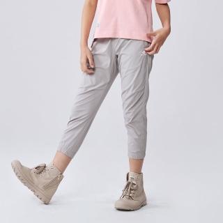 【BATIS 巴帝斯】24SS 女休閒舒適束口長褲-女童-二色