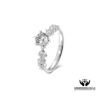 【鉅曜】GIA 1克拉 最白D色 結晶鑽石戒指(培育鑽石 18K)
