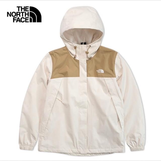 【The North Face】TNF 北臉 防水防風外套 休閒 W ANTORA JACKET - AP 女 奶茶色(NF0A5K2XROR)