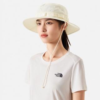 【The North Face】TNF 戶外帽 防曬可調節 CLASS V BRIMMER 男女 米白(NF0A5FXFQLI)