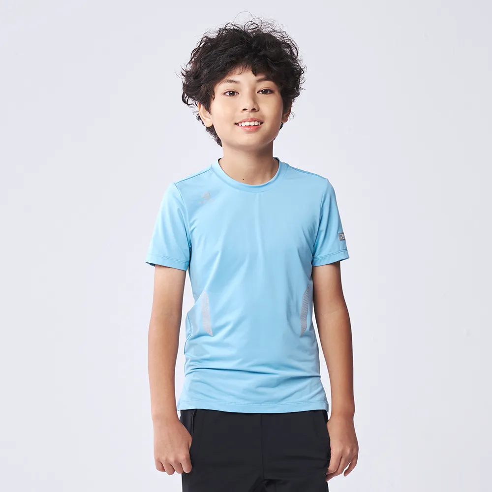 【BATIS 巴帝斯】24SS 男素色反光機能短T-男童-二色