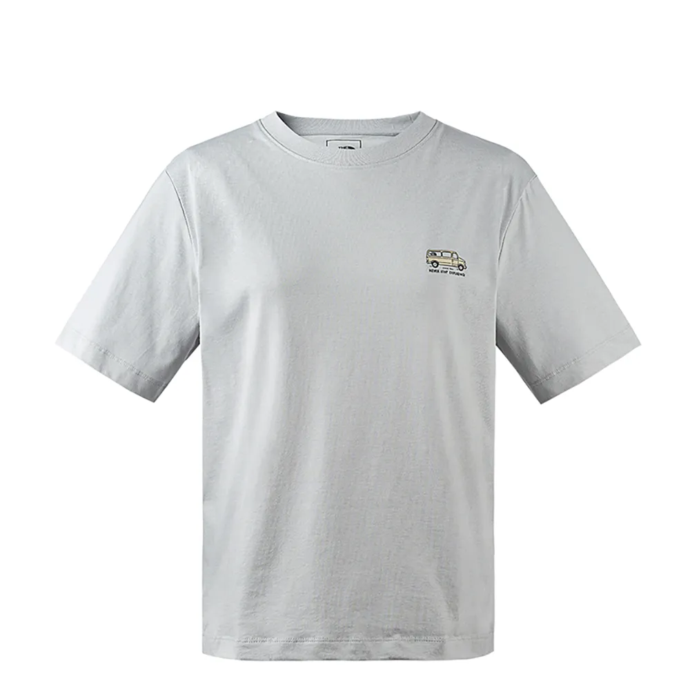 【The North Face】TNF 北臉 短袖上衣 休閒 W VAN LIFE SS TEE - AP 女  星辰灰(NF0A88GPA0M)