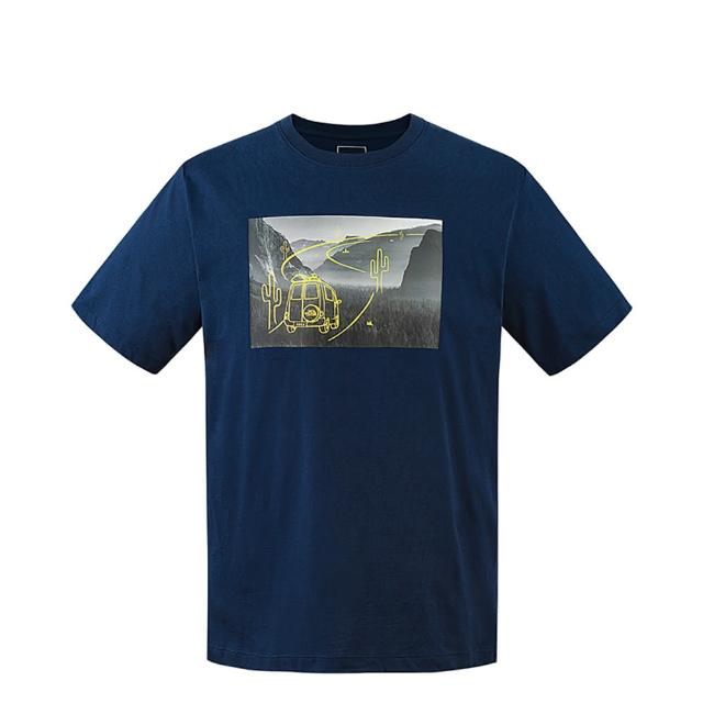 【The North Face】TNF 北臉 短袖上衣 休閒 M VAN LIFE PHOTO PRINT SS TEE - AP 男 藍(NF0A88GG8K2)