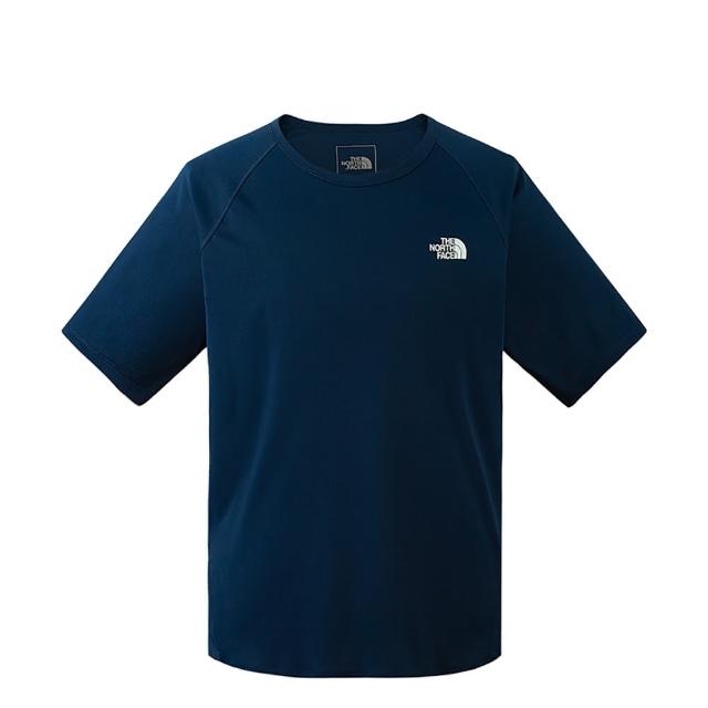 【The North Face】TNF 北臉 短袖上衣 休閒 M SUN SMOOTH SS TEE - AP 男 藍色(NF0A87W78K2)