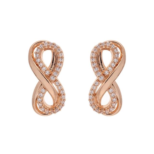 【SWAROVSKI 施華洛世奇】Hyperbola 玫瑰金耳環(限 量 促 銷)