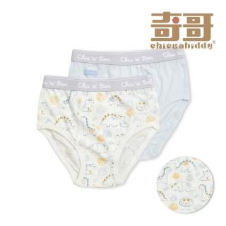 【奇哥官方旗艦】Chic a Bon 幼童裝 小恐龍男童三角褲/內褲2入組-銀離子抗菌內襠(6-10歲)