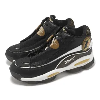 【REEBOK】籃球鞋 The Answer DMX 男鞋 黑 金 Iverson AI 艾佛森 漆皮 緩衝 運動鞋(GW6372)