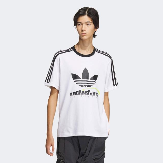 【adidas 愛迪達】上衣 男款 短袖上衣 運動 TFL LOGO TEE M OR 白 IW6310