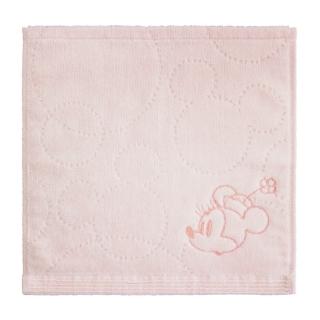 【Marushin 丸真】迪士尼 刺繡純棉小方巾 米妮 簡簡單單