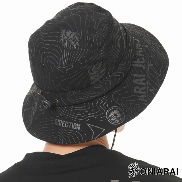 【BLUE WAY】男裝 女裝 OUTDOOR全新上市極致工藝城市戶外滿版 漁夫帽-鬼洗