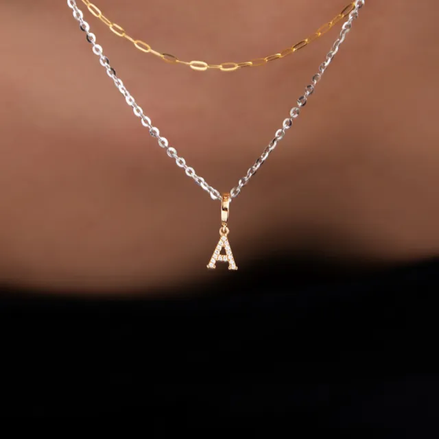 【Olivia Yao Jewellery】18K金 鑽石字母D 吊墜(HAUTE Collection/送禮/客製化)