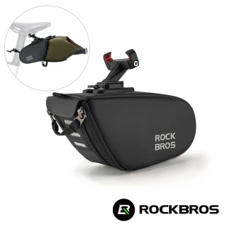 【ROCKBROS洛克兄弟】分離式自行車座墊包 0.8L-1.3L(擴充袋/車包/坐墊包/收納包/單車/30130058001)