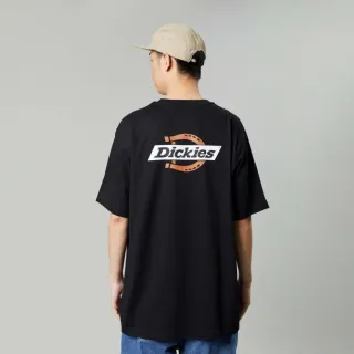 【Dickies】男女款黑色純棉品牌經典Logo印花舒適柔軟短袖T恤｜DK012962J47