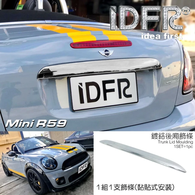 IDFR MINI R59 2012~2015 鍍鉻銀 後箱飾蓋 尾門把手蓋(MINI R59 車身改裝 鍍鉻精品)