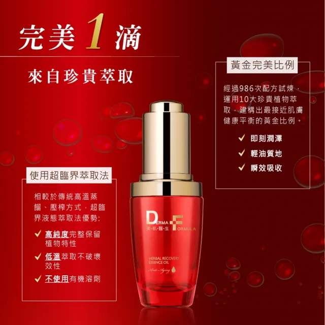 【DF 美肌醫生】植萃奇蹟修護精華油30ml 2入組(贈獨家組)