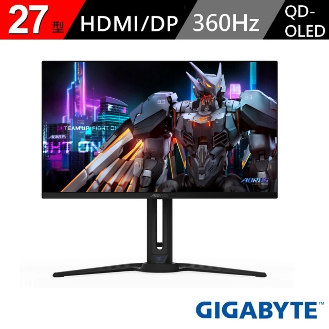 【GIGABYTE 技嘉】AORUS FO27Q3 27型 QD-OLED 2K電競螢幕