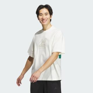 【adidas 愛迪達】上衣 短袖 男 白 寬鬆 舒適 純棉 圓領 休閒 穿搭 愛迪達(IT3927 ∞)