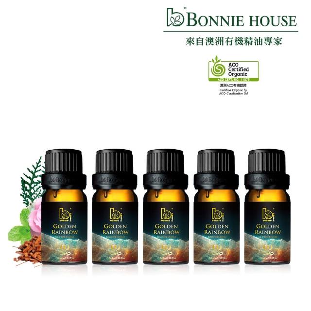 【Bonnie House 植享家】脈輪平衡能量限定組(脈輪能量綻放複方精油10ml*5)