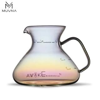 【MUVNA 慕威納】螢盞分享壺、咖啡壺、泡茶壺-450ml(炫彩)