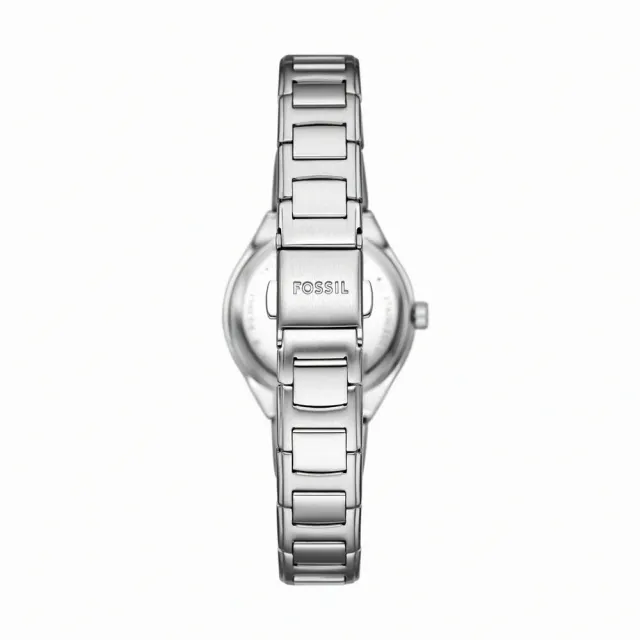 【FOSSIL 官方旗艦館】Eevie系列 環刻女錶 不鏽鋼鍊帶指針手錶 30MM(多色可選)