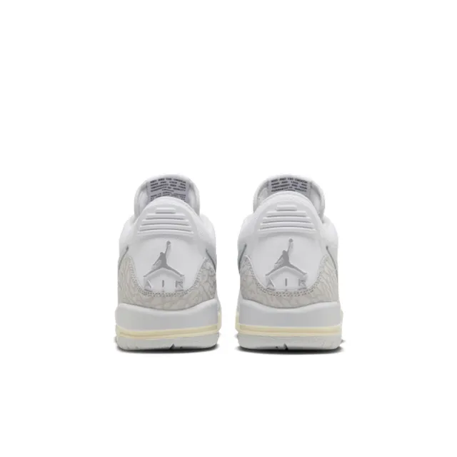 【NIKE 耐吉】運動鞋 籃球鞋 女鞋 中大童 男鞋 AIR JORDAN LEGACY 312 LOW GS 白 灰 爆裂紋(HJ3483101)