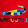 【Crocodile Junior 小鱷魚童裝】『小鱷魚童裝』經典鱷魚拚色印圖T恤(產品編號 : C65410-01 小碼款)