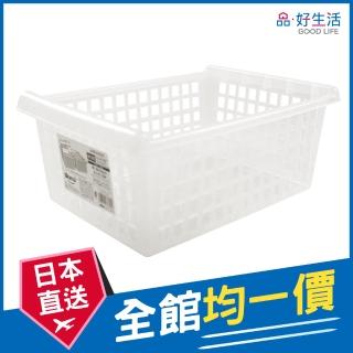 【GOOD LIFE 品好生活】日本製 廚房萬用透明便利收納籃/整理籃(日本直送 均一價)