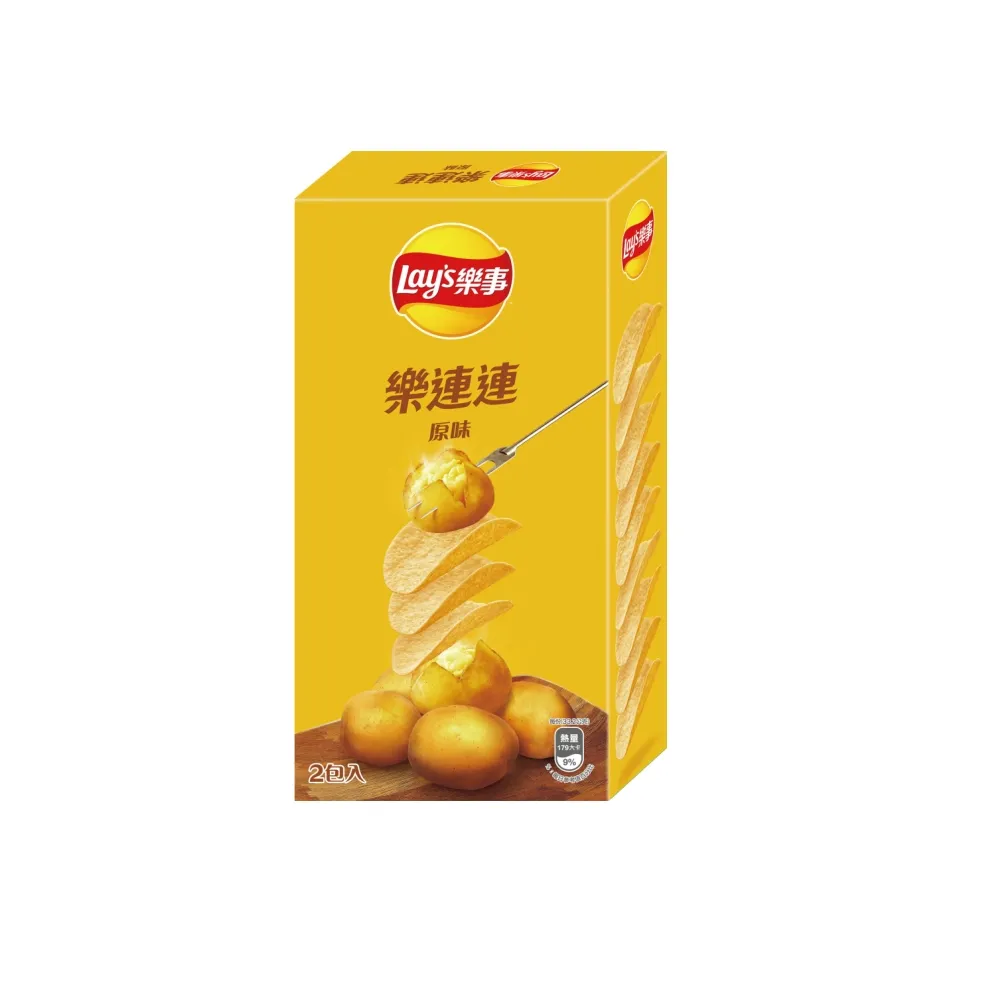 【Lay’s 樂事】樂事樂連連原味口味洋芋片166g/盒