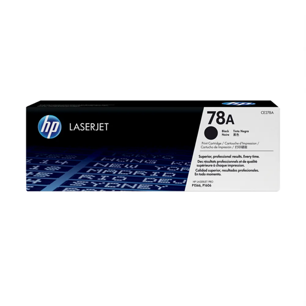 【HP 惠普】78A LaserJet 黑色原廠碳粉匣(CE278A)