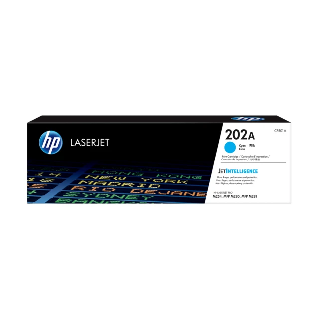 【HP 惠普】202A LaserJet 青色原廠碳粉匣(CF501A)