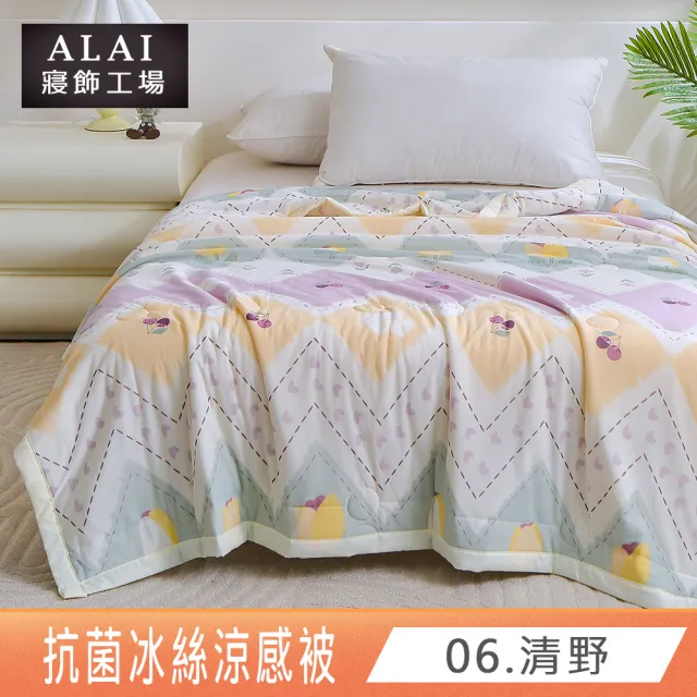 【ALAI 寢飾工場】韓版抗菌冰絲涼被 多款任選 150×200cm(可水洗/四季被/冰冰被/涼感絲/隨身被)