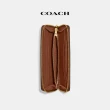 【COACH官方直營】纖巧型風琴褶拉鍊皮夾-B4/1941棕色(CH822)