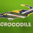 【Crocodile Junior 小鱷魚童裝】『小鱷魚童裝』經典鱷魚拚色印圖T恤(產品編號 : C65414-04 小碼款)