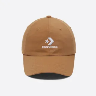 【CONVERSE】LOCKUP SC BASEBALL CAP 休閒帽 男帽 女帽 棕色(10022131-A24)