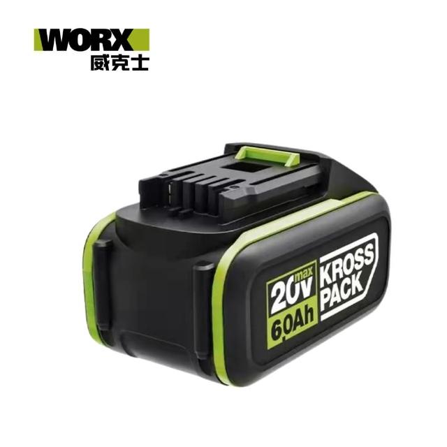 【WORX 威克士】20V 6.0Ah 綠標鋰電池(WA3406)