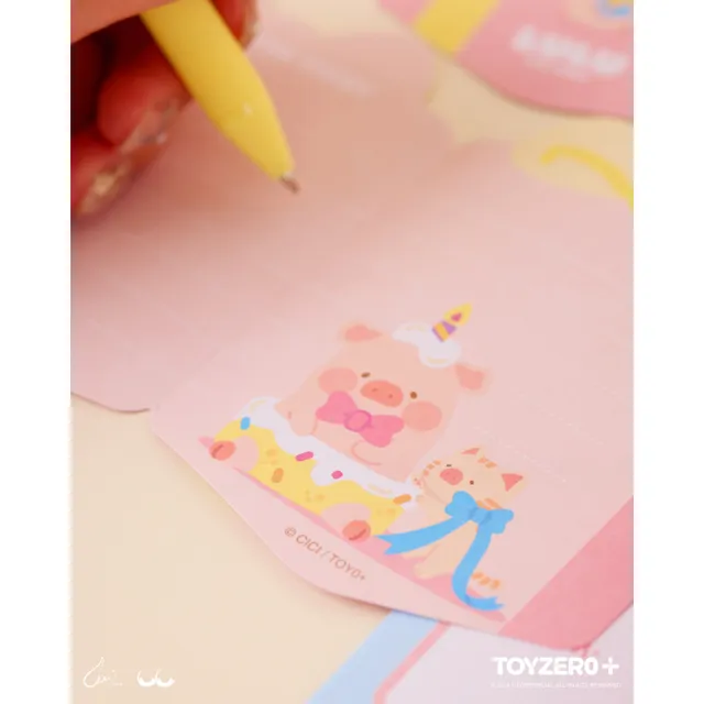 【TOYZEROPLUS】罐頭豬LuLu 生日系列 - 生日卡片(慶祝款/蛋糕款)