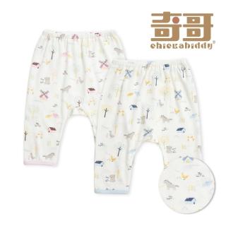 【奇哥官方旗艦】Chic a Bon 嬰幼童裝 歡樂莊園初生褲/嬰兒褲-冰淇淋紗(3-6個月)