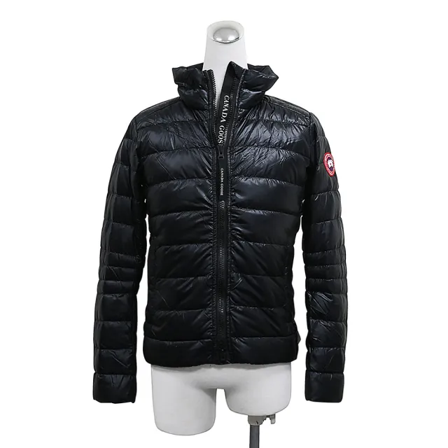 【CANADA GOOSE】CANADA GOOSE CYPRESS圓標LOGO防撕裂再生尼龍羽絨外套(女款/黑)