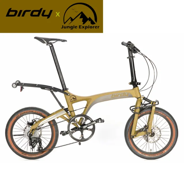 【Birdy】Jungle Explorer越野18吋10速前後避震鋁合金折疊腳踏車(三代鳥車 OUTDOOR 野營STYLE 露營STYLE)