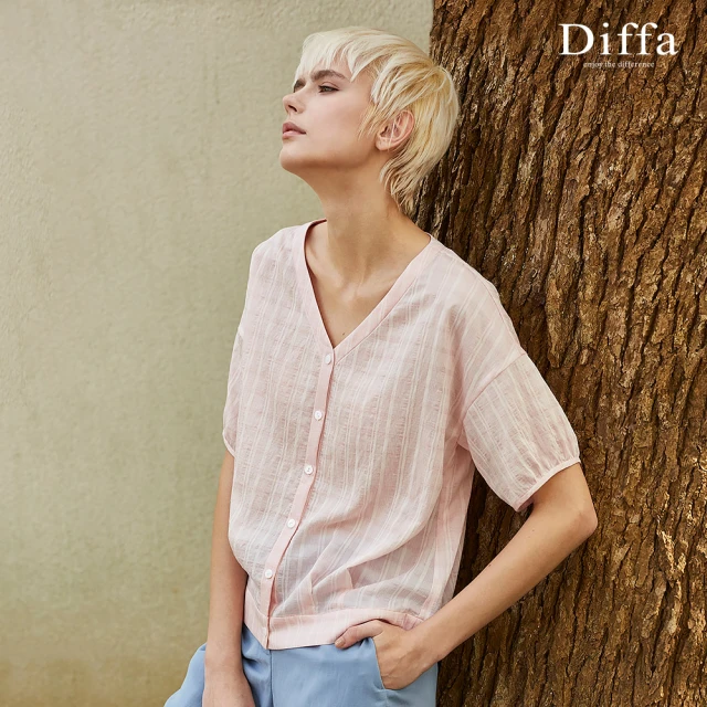 Diffa 條紋背心式連身洋裝-女 推薦