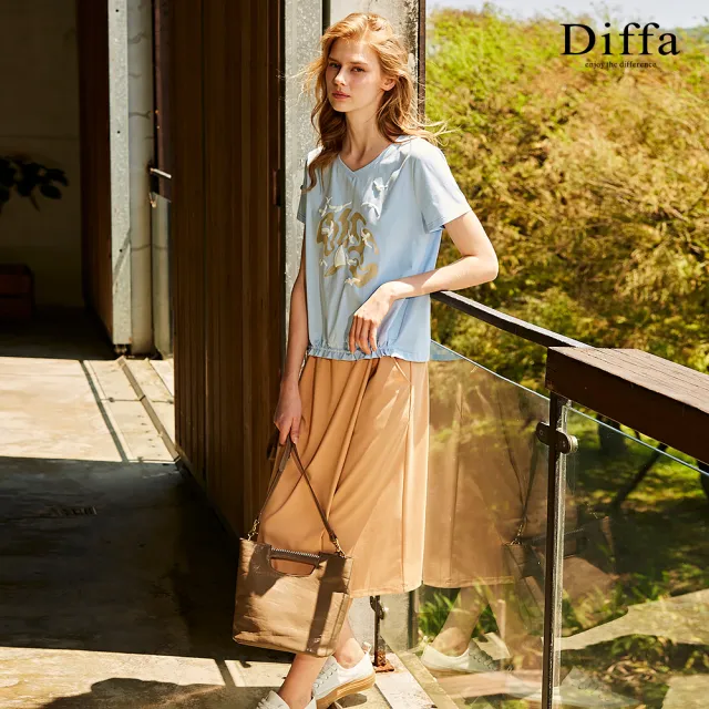 【Diffa】美型設計長褲裙-女