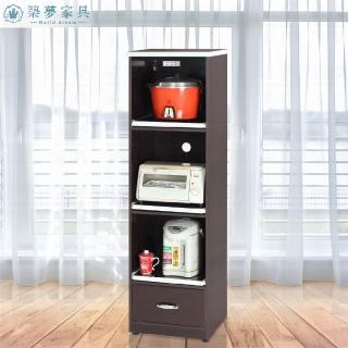 【Build dream 築夢家具】1.5尺 防水塑鋼家具 三拉盤一抽屜 碗盤餐櫃 電器櫃